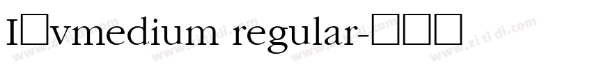 I他vmedium regular字体转换